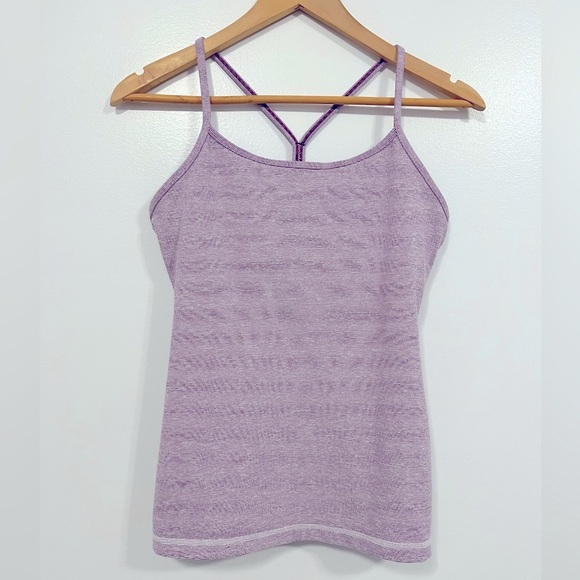 Lululemon Power Y Tank Dewberry Wee Stripe 8 - Picture 1 of 15